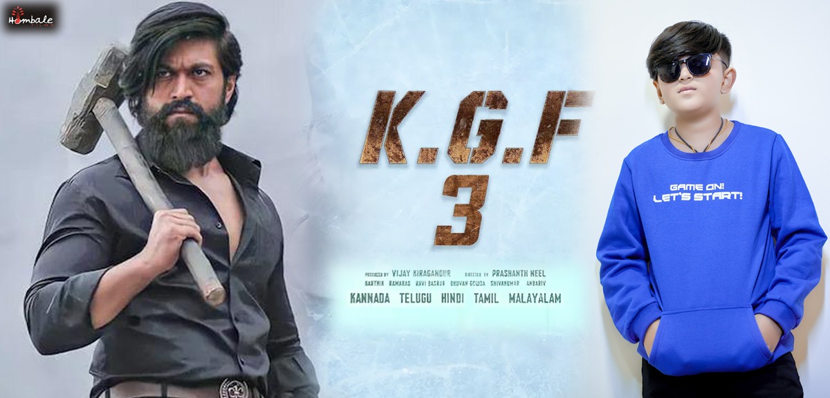 Ayush Rushikesh Bhandiya will be Seen Playing a Role in KGF Chapter 3, as Rocking Star Yash’s Son