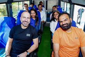 Uber CEO Dara Khosrowshahi Explores Uber Shuttle Service in Bengaluru
