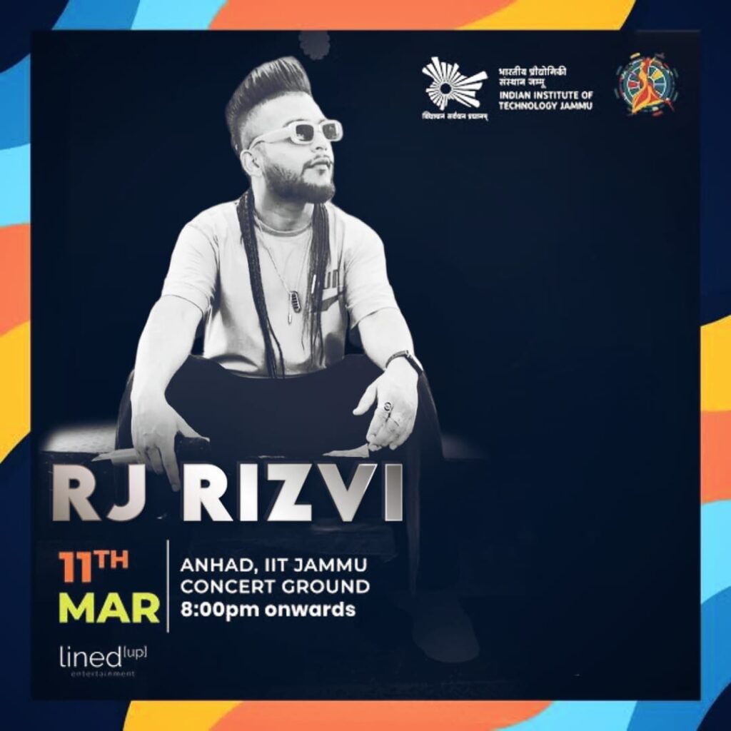 RJ Rizvi: The Maestro of Music and Comedy Lights up IIT Jammu's Anhad Fest