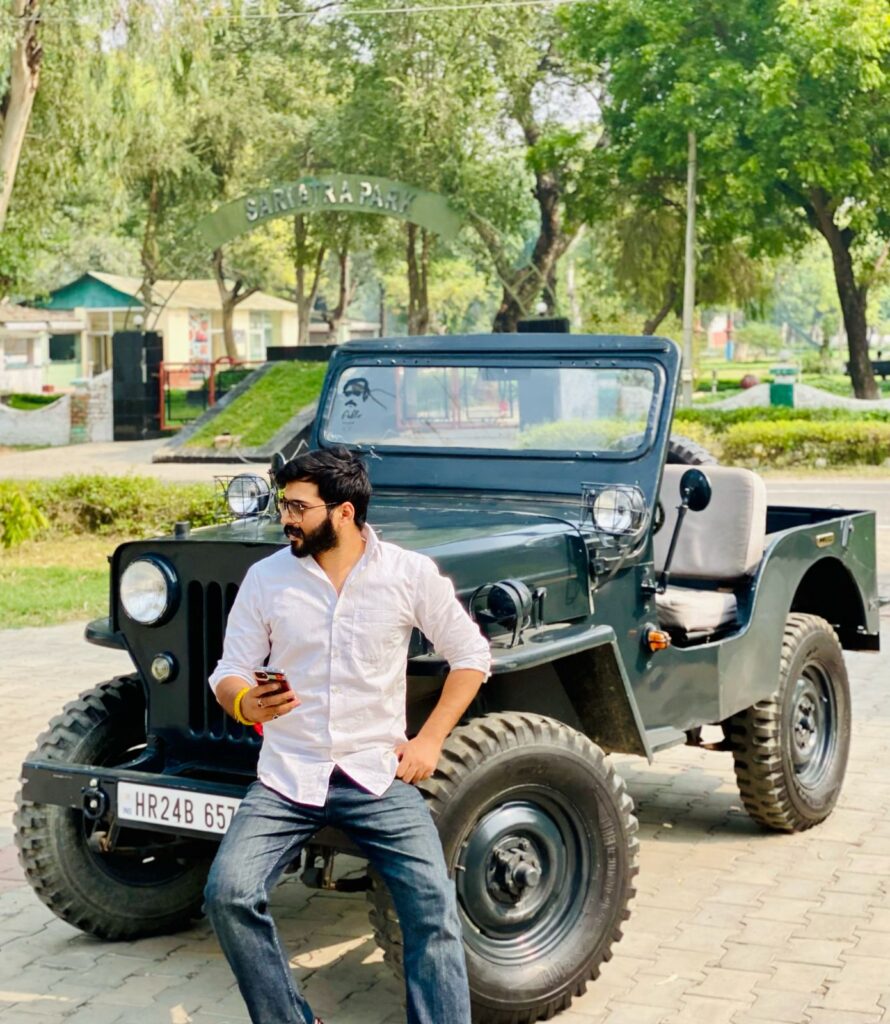 "Anant Sharma: The Jeep Enthusiast Revving Up Ferozepur's Automotive Scene"