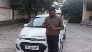 UP Man Fined ₹1,000 by Noida Police for Driving Car Without Helmet