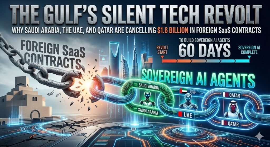 The Gulf's Silent Tech Revolt: Why Saudi Arabia, the UAE, and Qatar Are Cancelling 1.6 Billion Dollars in Foreign SaaS Contracts to Build Sovereign AI Agents in 60 Days
