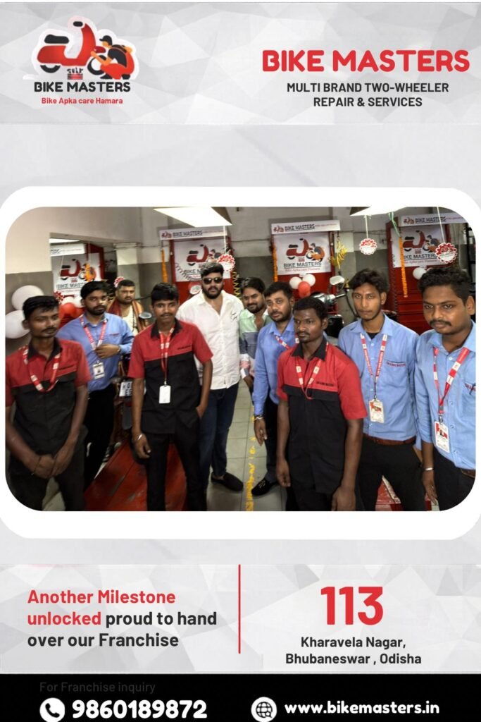 Bike Masters India Opens 113th Branch in Bhubaneswar | Bike Service Franchise India