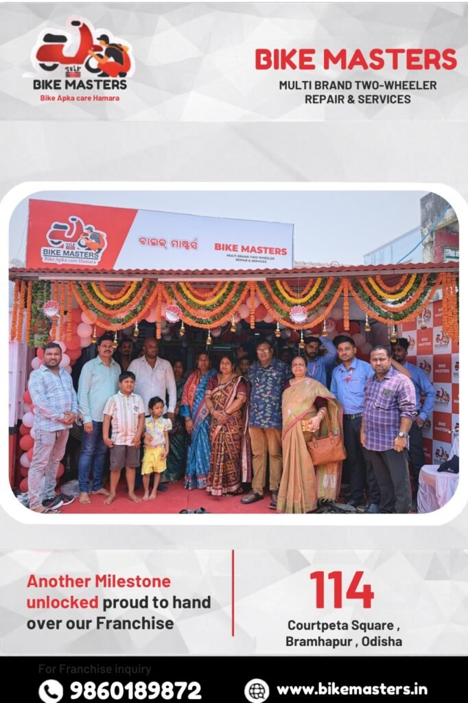Bike Masters India Achieves Another Landmark with the Successful Launch of its 114th Franchise Branch in Berhampur, Odisha
