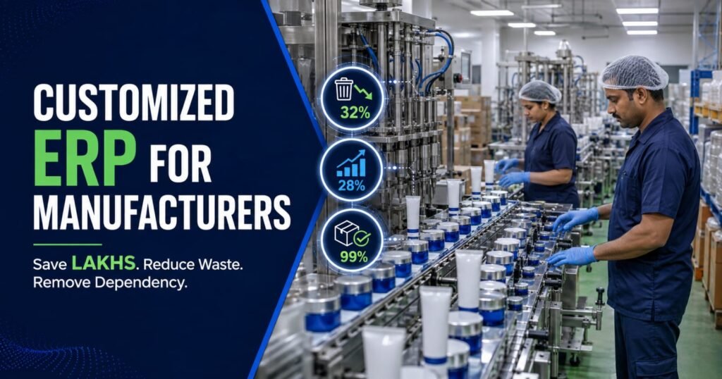 Customized ERP for Manufacturing Plants | Save Costs & Improve Efficiency
