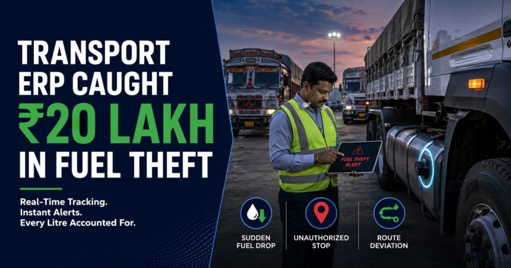 How Transport ERP Caught ₹20 Lakh Fuel Theft | Fuel Monitoring