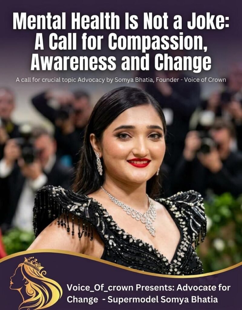 Mental Health Is Not a Joke: A Call for Compassion, Awareness and Change